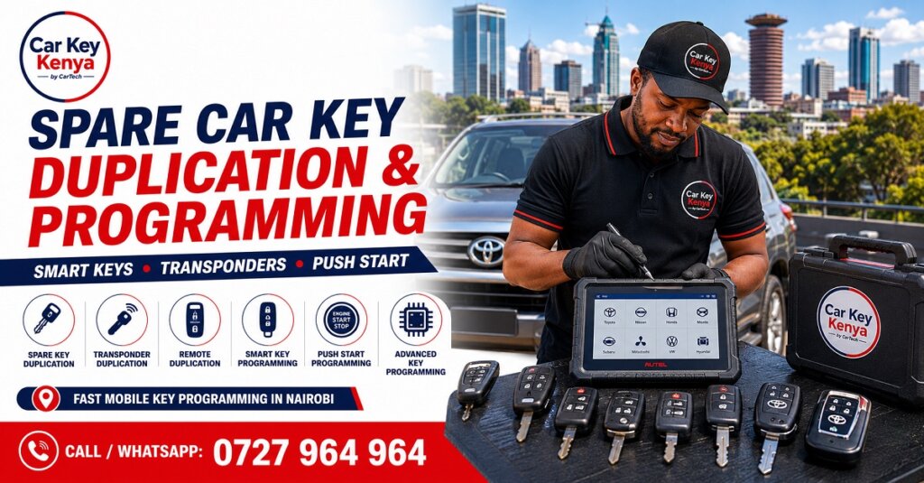 Spare Car Key Duplication & Programming in Nairobi Kenya