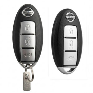 Nissan Fuga smart key front & twist knob key front view