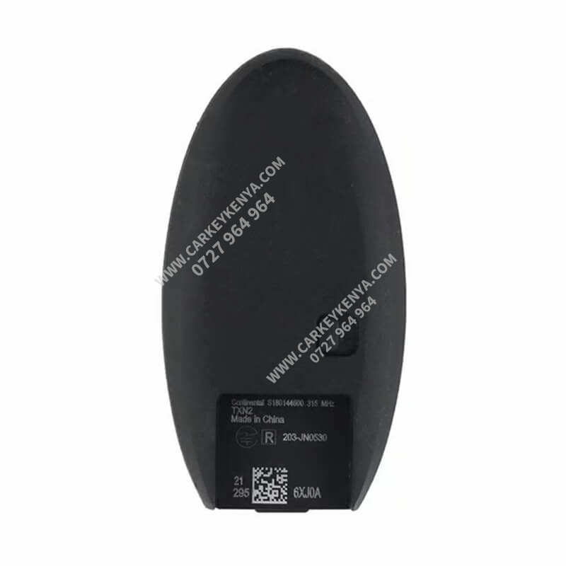 Nissan Note smart key back view