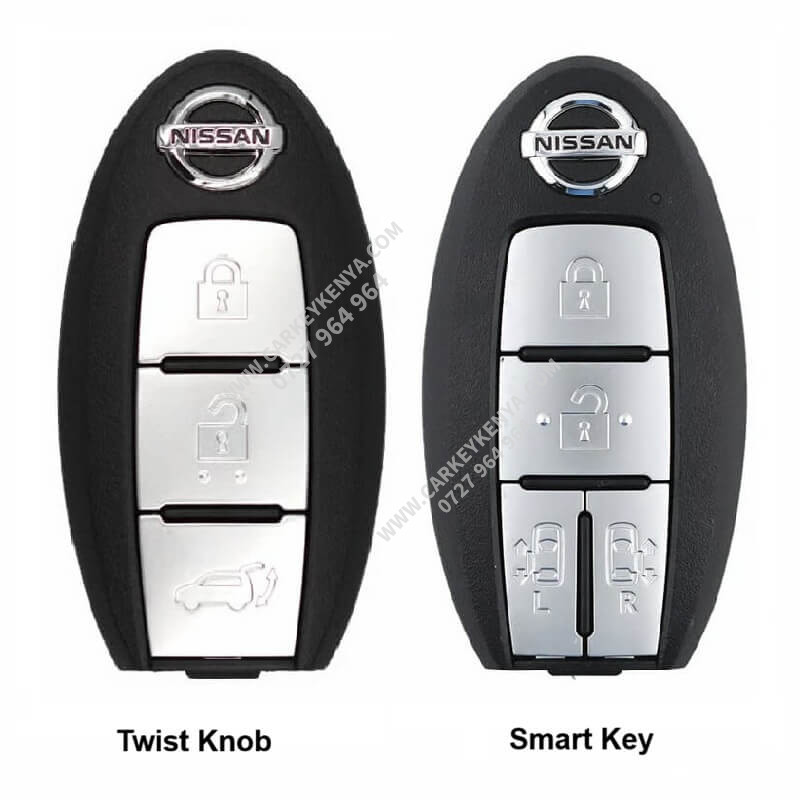 Nissan Pathfinder Twist Knob & Smart Key front view