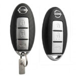Nissan Teana smart key front & twist knob key front view