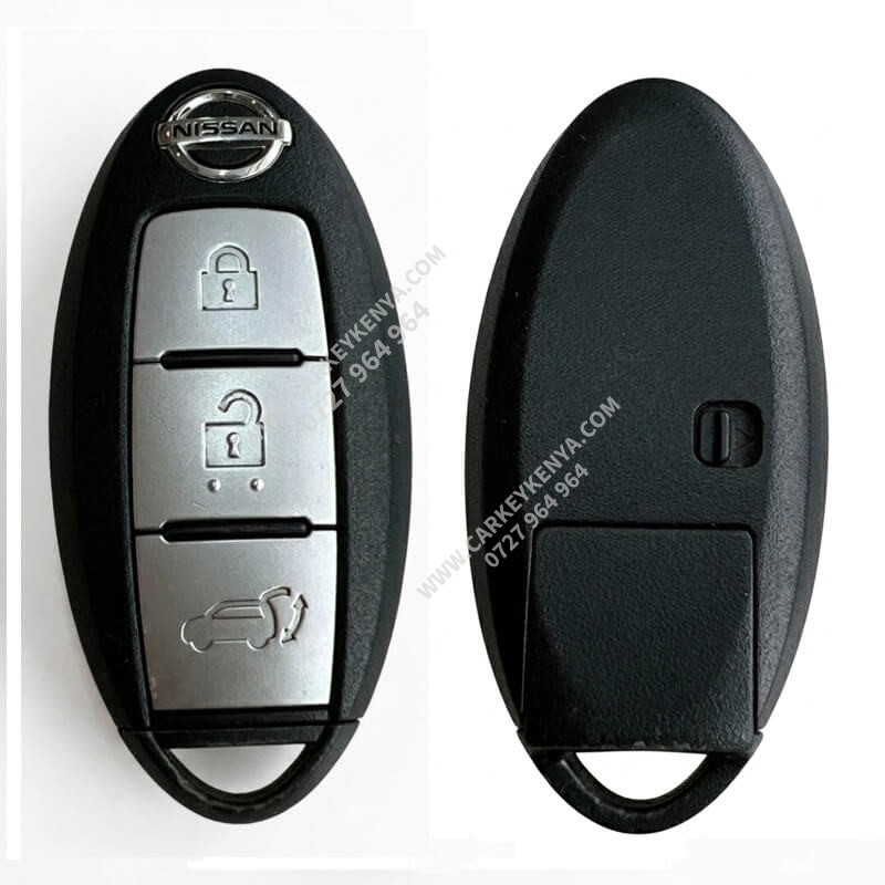 Nissan X-Trail Twist Knob Key front & back view