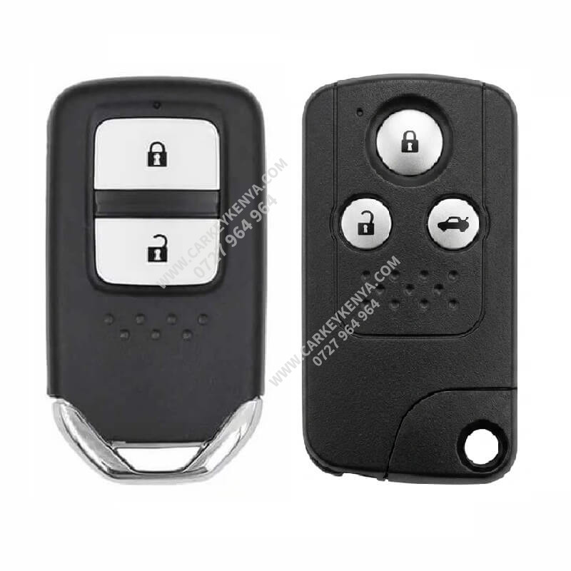 Honda CR-V twist knob and smart key front view