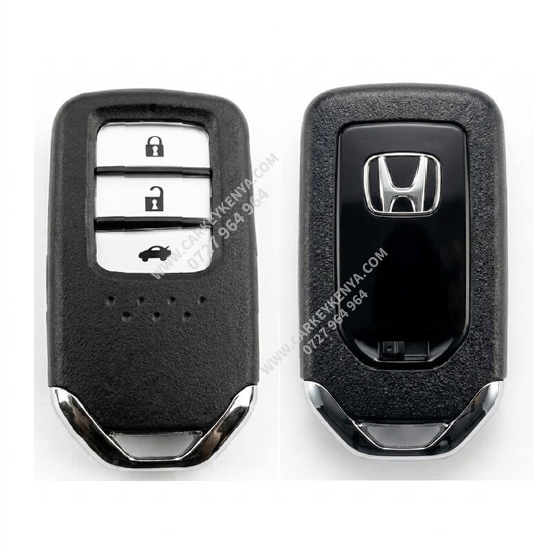 Honda Grace smart key showing front view and back view