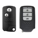 Honda Fit smart key vs twist knob comparison front view