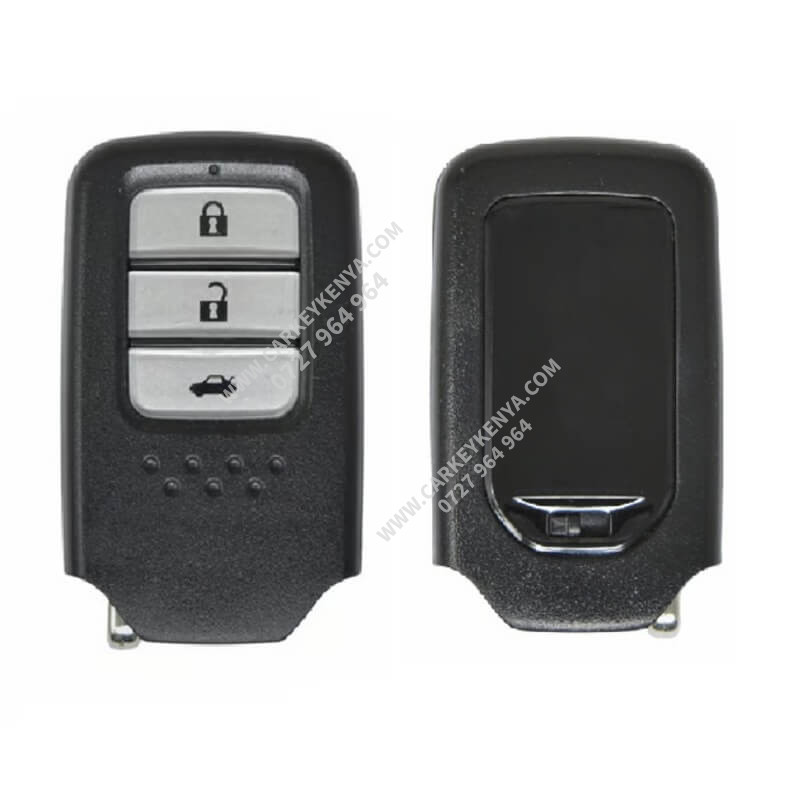 Honda Shuttle 3-button smart key front and back view Kenya